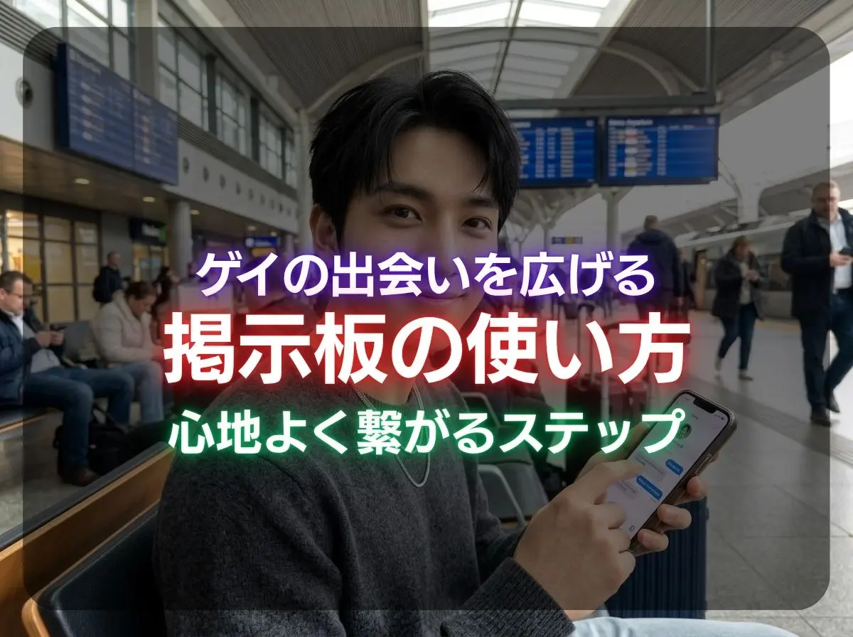 ゲイの出会いを広げる掲示板の使い方。焦らず、心地よく繋がるステップ