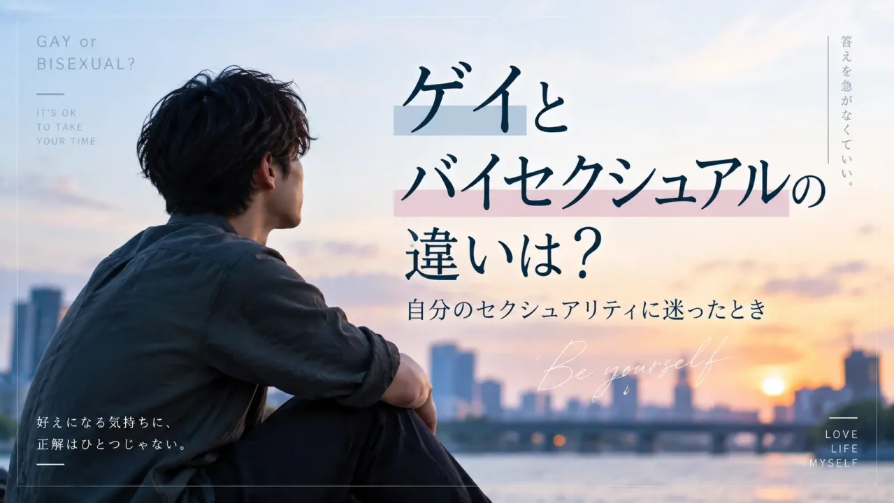 ゲイとバイセクシュアルの違いは？自分のセクシュアリティに迷ったとき